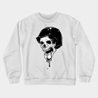 The skull of a military soldier Crewneck Sweatshirt